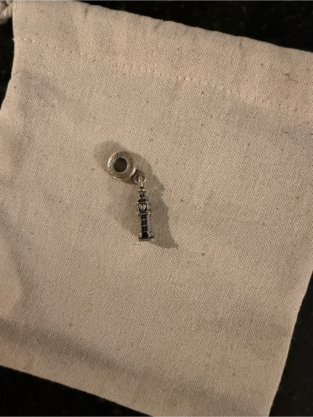 Pandora London Big Ben Dangle Charm Retired